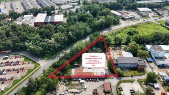 Wapienica, tereny przemysłowe, działka wraz z halą ma łączną powierzchnię 2476 m2, Biuro Nieruchomości Bielsko-Biała.